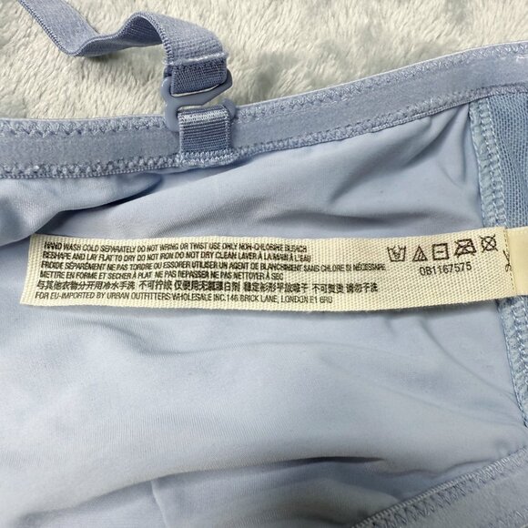 Free People Sierra Bandeau Rain Pastel Blue Coastal Preppy Bra Size Small NEW - Picture 10 of 11